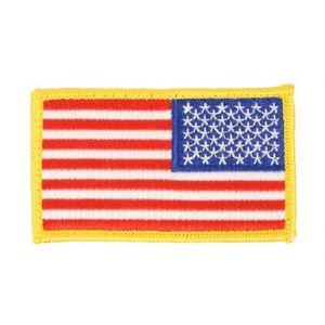 USA Flag Embroidered Velcro Shoulder Patch